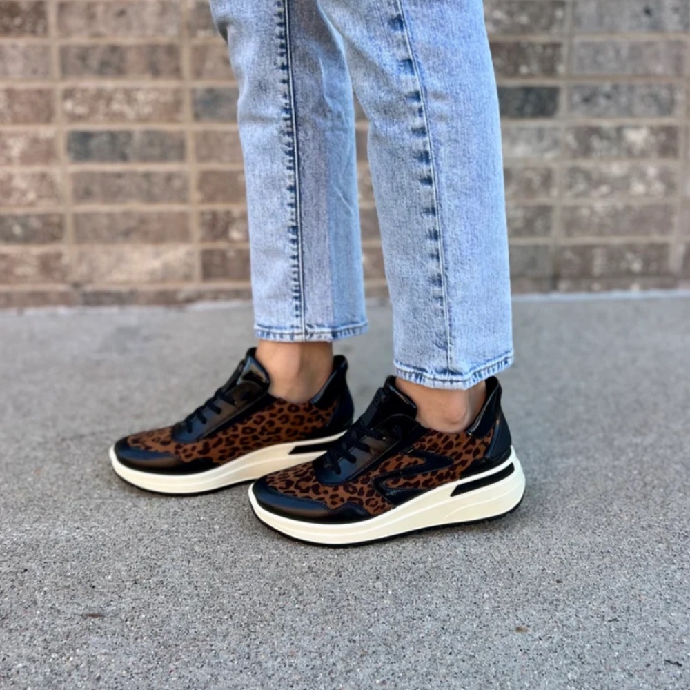Ara Galicia Slip On Sneaker in Black/Leo